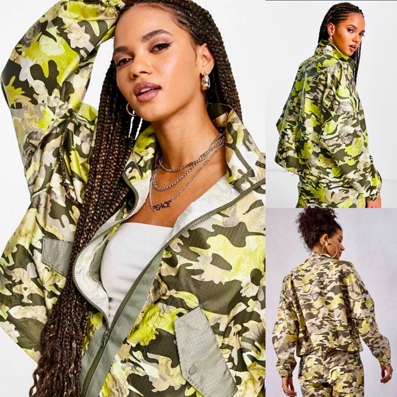 Nylon Nike Floral Camo Jacket - Picture 1 of 8
